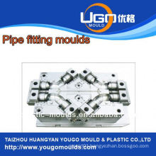 Plastic mold supplier for standard size pipe fittings mould in taizhou China